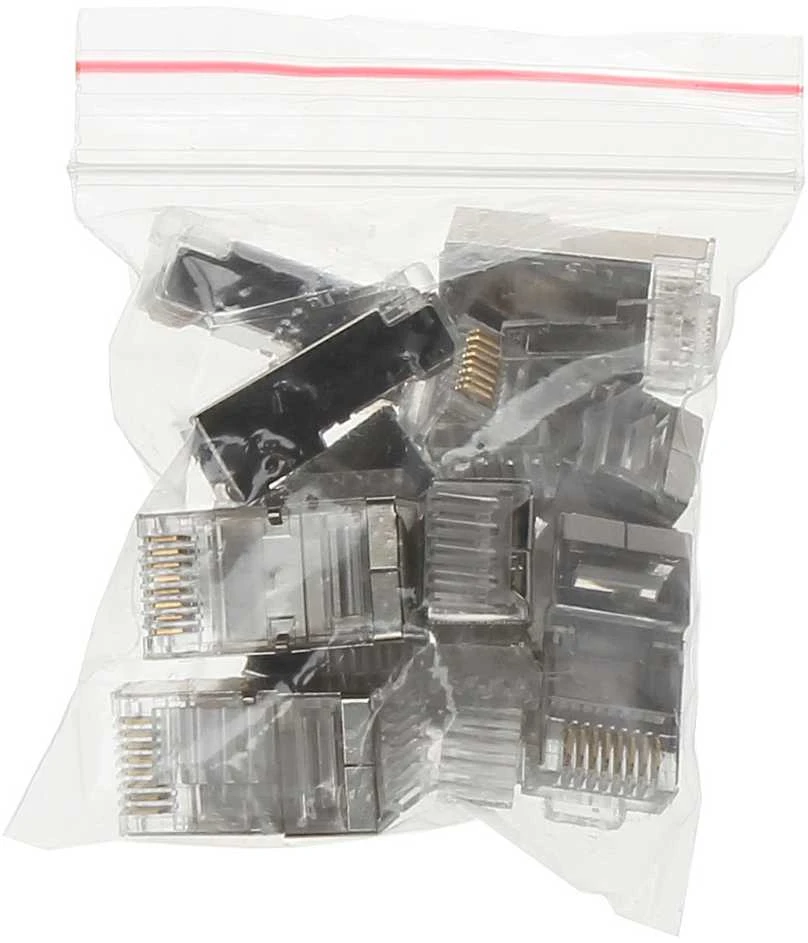 TST MODULINIS EKRANUOTAS KIŠTUKAS RJ45/6-EKRANAS*P10