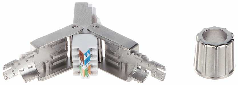 EKRANUOTAS MODULINIS KIŠTUKAS RJ45/FTP7-HAND/S DELTA NETWORK