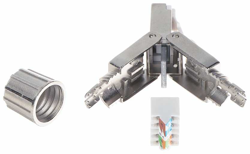 EKRANUOTAS MODULINIS KIŠTUKAS RJ45/FTP7-HAND/S DELTA NETWORK