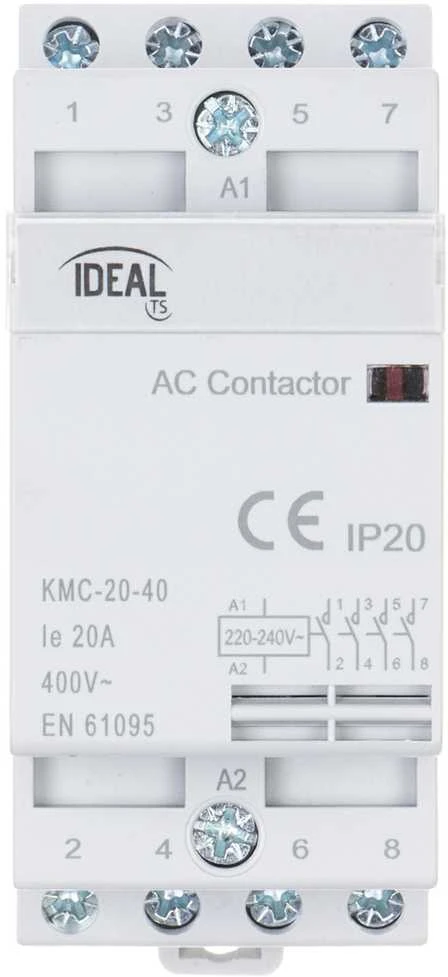 KMC-20-40 MODULINIS KONTAKTERIUS 20 A 400 V AC IDEAL