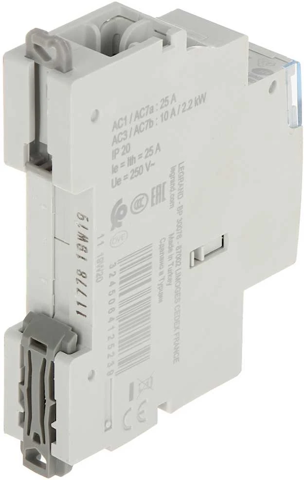 MODULINIS KONTAKTORIUS LE-412523 25 A 250 V AC LEGRAND