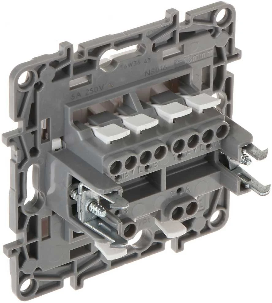 MOMENTINIS DVIGUBAS MYGTUKAS LE-764508 Niloe 230 V 6 A LEGRAND