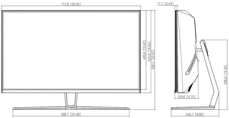 Monitorius HDMI, DP, Garso LM32-E230CN 31,5" Dahua