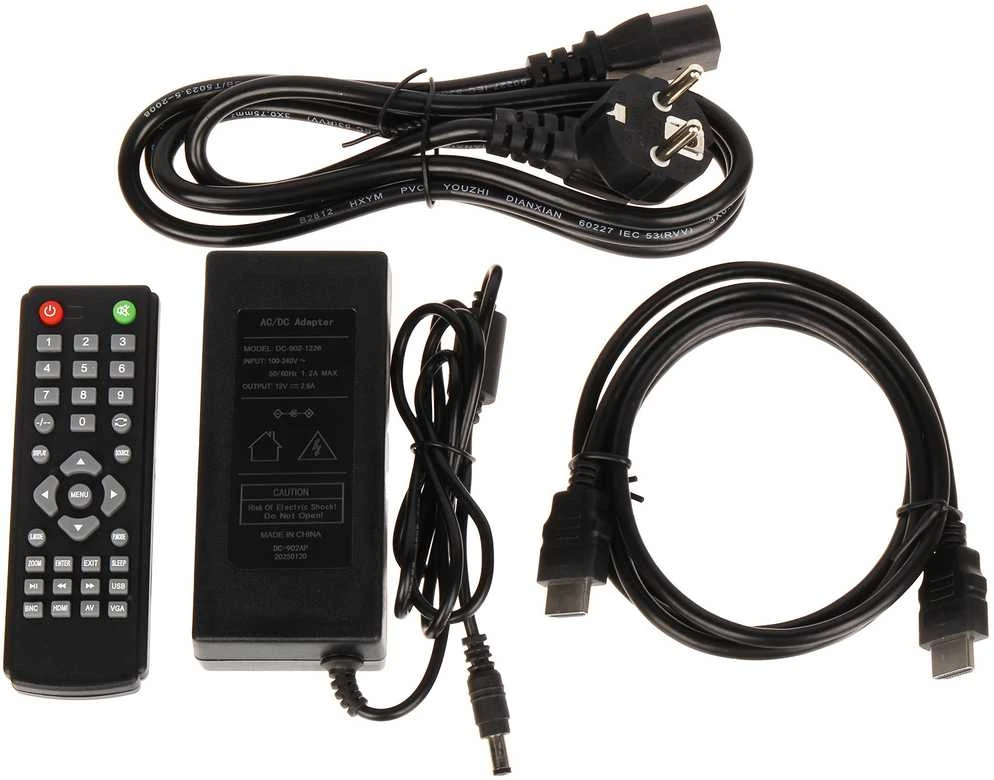 TST MONITORIUS VGA, HDMI, AUDIO, 1XVIDEO, USB, NUOTOLINIS PULTELIS VM-1303M 13 "