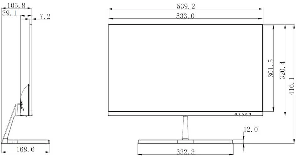 Monitorius Dahua LM24-B200S - 100Hz | Full HD | VA | 23.8''