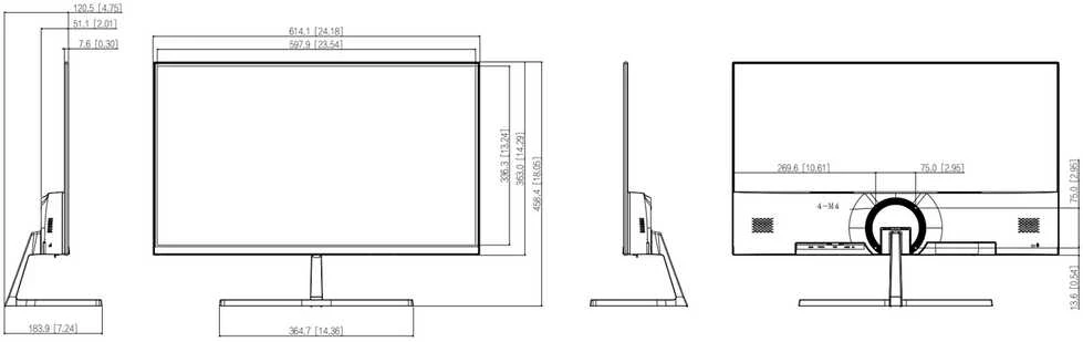 MONITORIUS VGA, HDMI, AUDIO LM27-B201S 27 " DAHUA