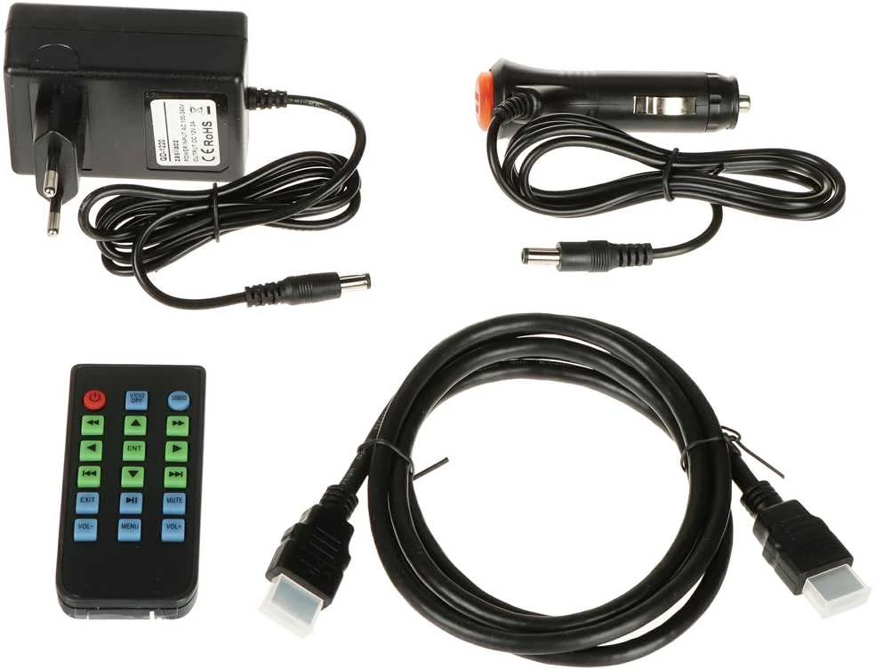 TST MONITORIUS VGA, HDMI, AUDIO, 2XVIDEO, NUOTOLINIS PULTELIS TFT-10/CCTV 10 "