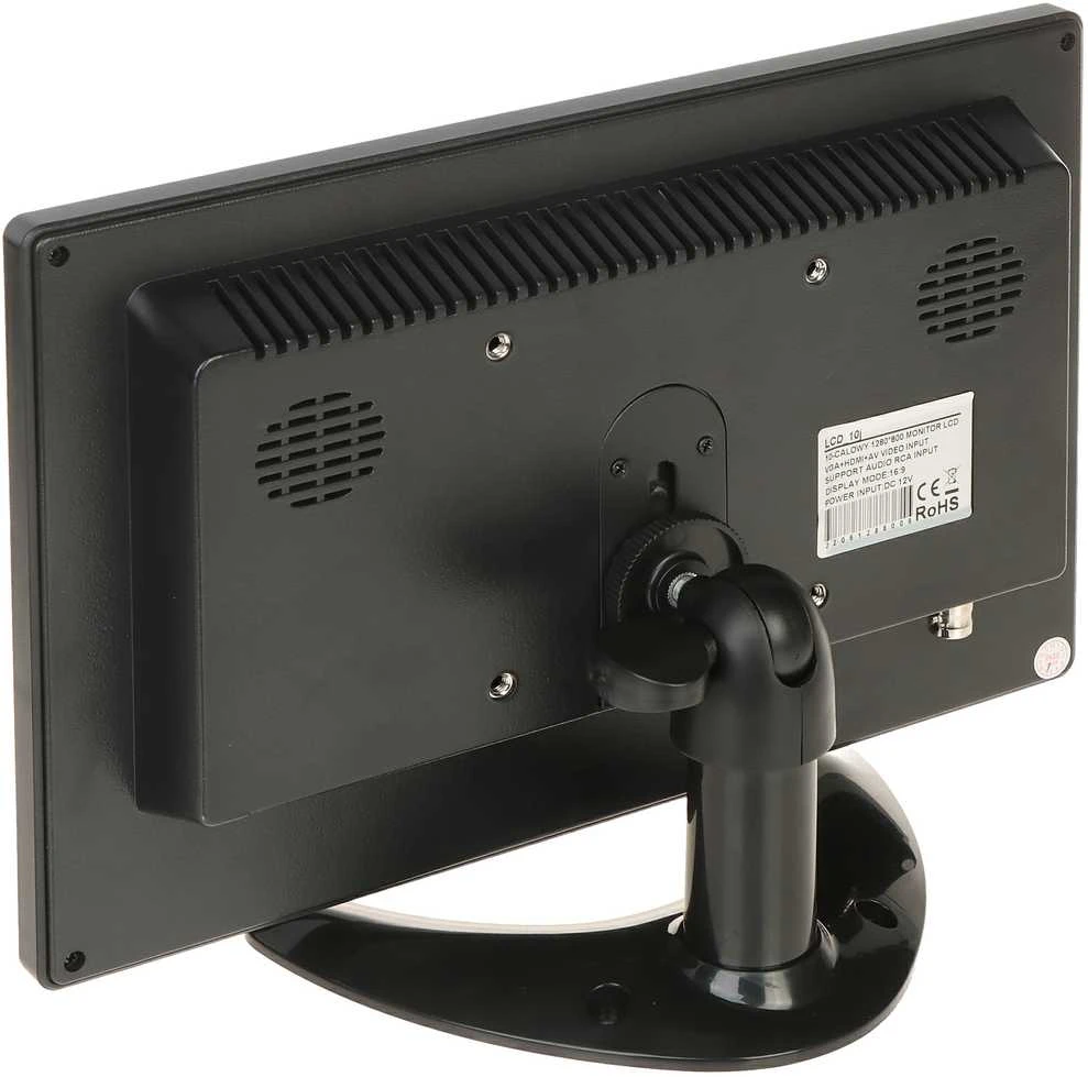 TST MONITORIUS VGA, HDMI, AUDIO, 2XVIDEO, NUOTOLINIS PULTELIS TFT-10/CCTV 10 "