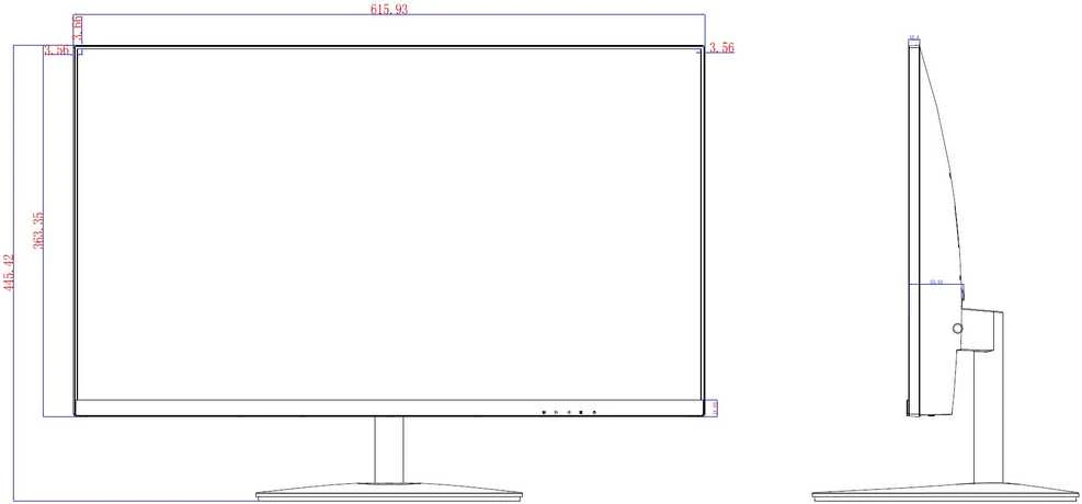 MONITORIUS VGA, HDMI LM27-A200 27 " DAHUA