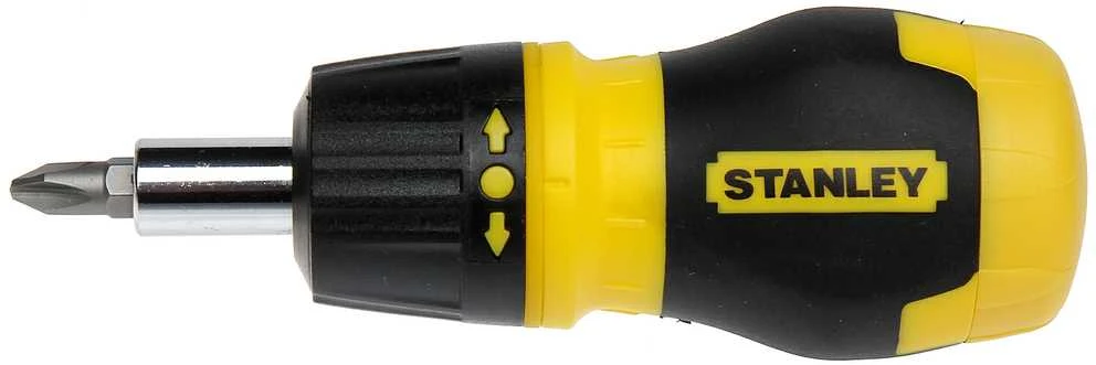 STANLEY WKRĘTAK MULTIBIT Z/G KRÓTKI + 7KOŃCÓWEK