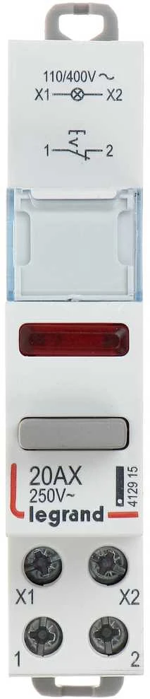 MYGTUKINIS JUNGIKLIS PAVIENIS BISTABILUS SU LEMPUTE LE-412915 1X NC 20 A LEGRAND