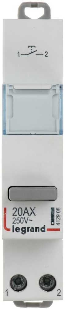 MYGTUKINIS JUNGIKLIS PAVIENIS MONOSTABILUS LE-412908 1X NO 20 A LEGRAND