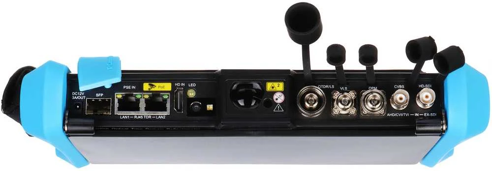 TST OPTINIS REFLEKTOMETRAS (OTDR) SU CCTV TESTERIU CS-R8-80H