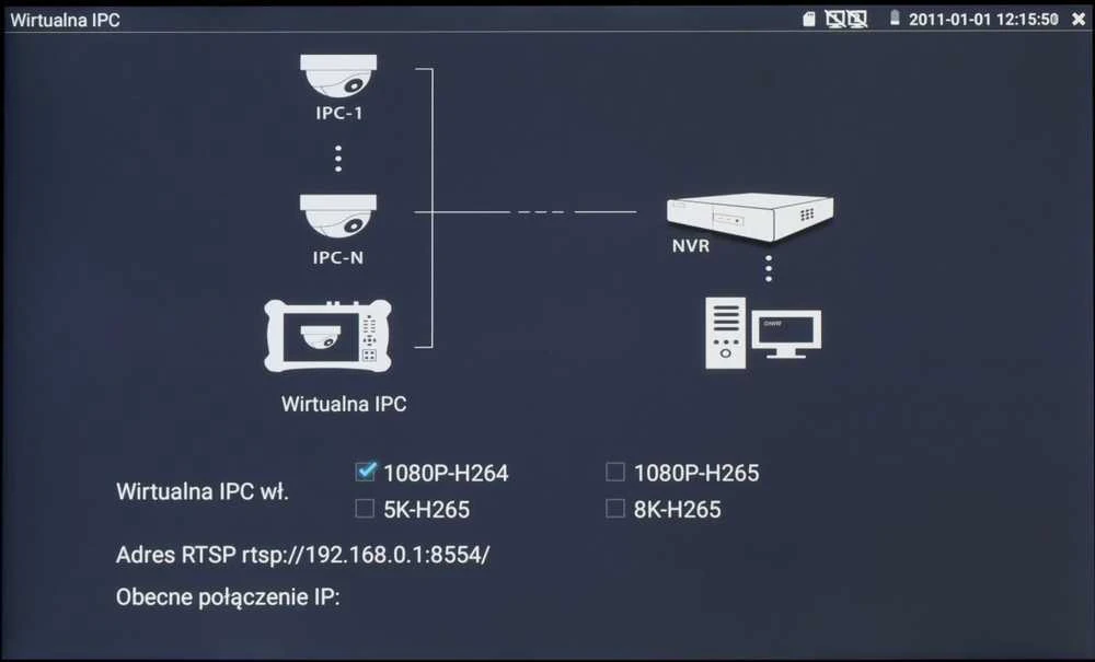TST OPTINIS REFLEKTOMETRAS (OTDR) SU CCTV TESTERIU CS-R3-50H