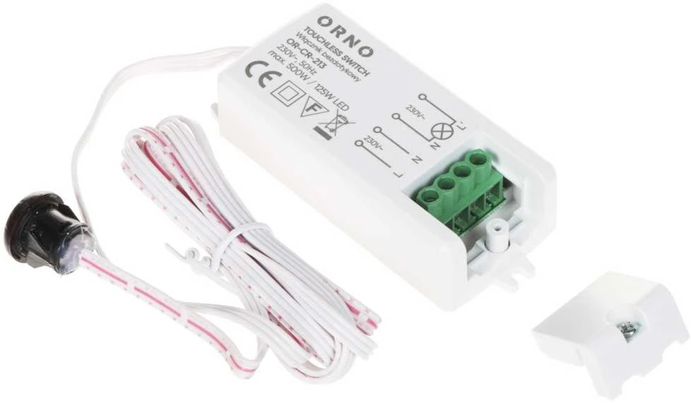 Orno Włącznik Dvipolis bekontaktis jungiklis, IP20, 500 W