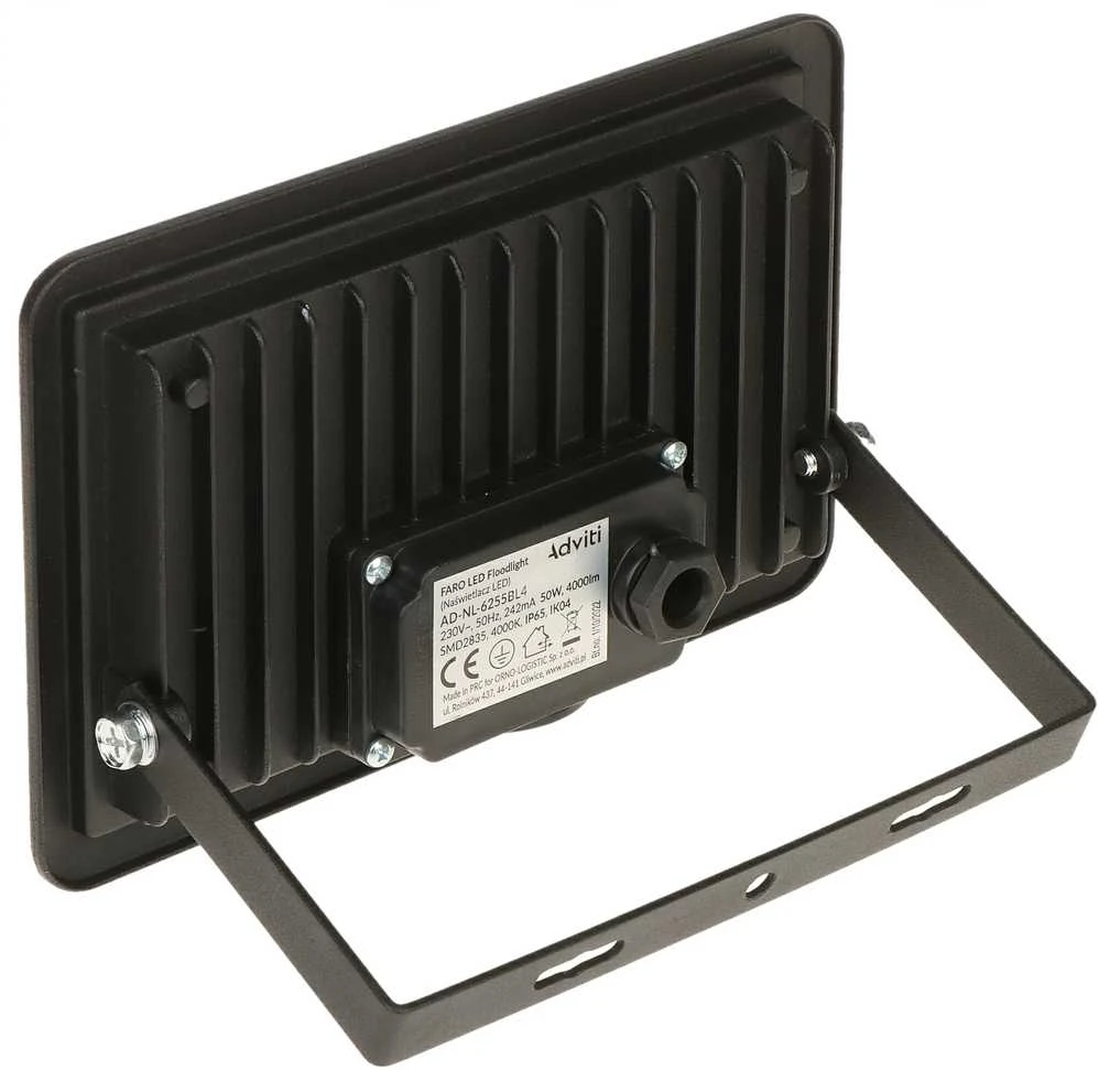 Orno FARO LED prožektorius 50W, 4000lm, IP65, 4000K, aliuminis + stiklas