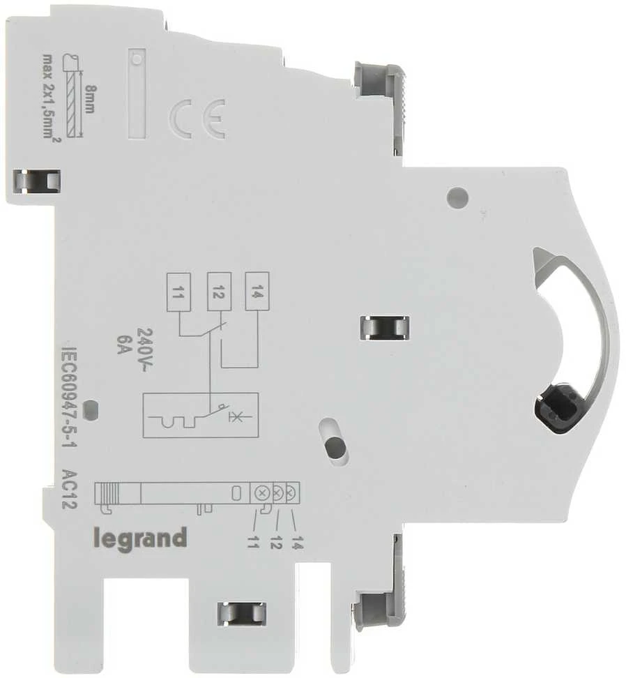PAGALBINIS KONTAKTAS LE-406250 ĮRENGINIAMS LEGRAND SERIJOS TX3, DX3, FR300, FRX300, FRX400 LEGRAND