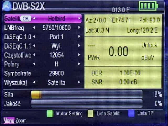 PALYDOVINIS MATUOKLIS S-22 DVB-S/S2/S2X Spacetronik
