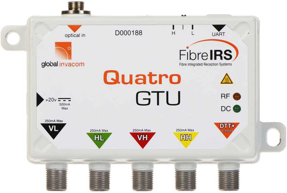 IRIS Global Invacom GI-FibreIRS Quatro GTU Mark III optinis imtuvas