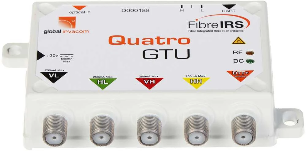 IRIS Global Invacom GI-FibreIRS Quatro GTU Mark III optinis imtuvas