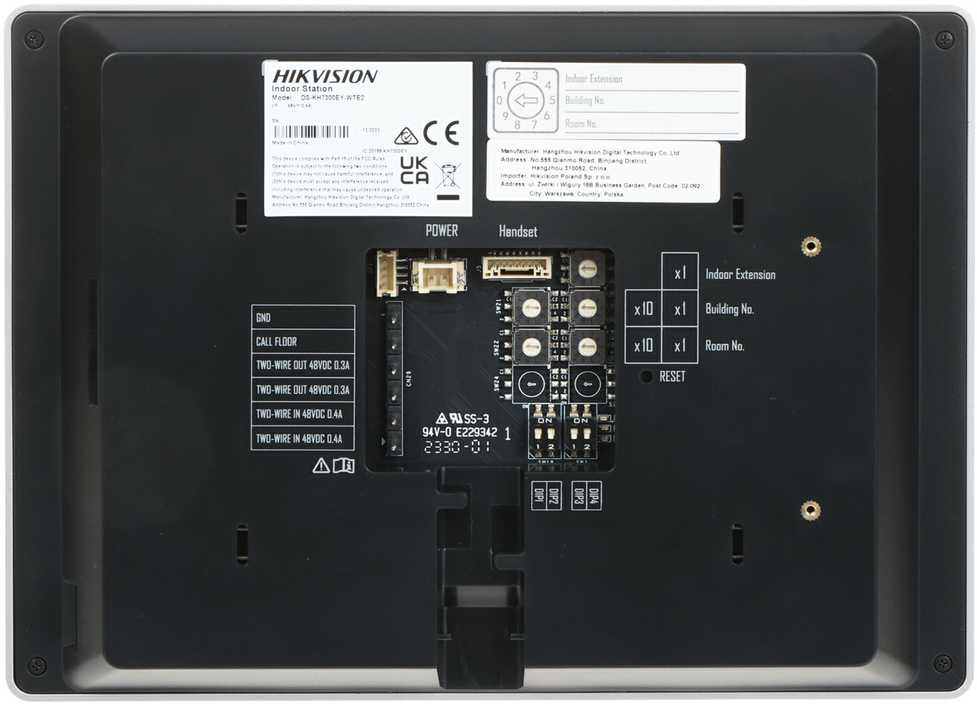 SP domofono monitorius Hikvision DS-KH7300EY-WTE2