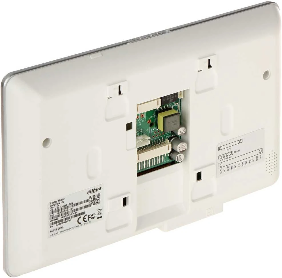 Dahua IP domofono monitorius su WIFI, 7 col. 1024x600,Micro SD kortelės prievadas,PoE(802.3af) baltas, SIP