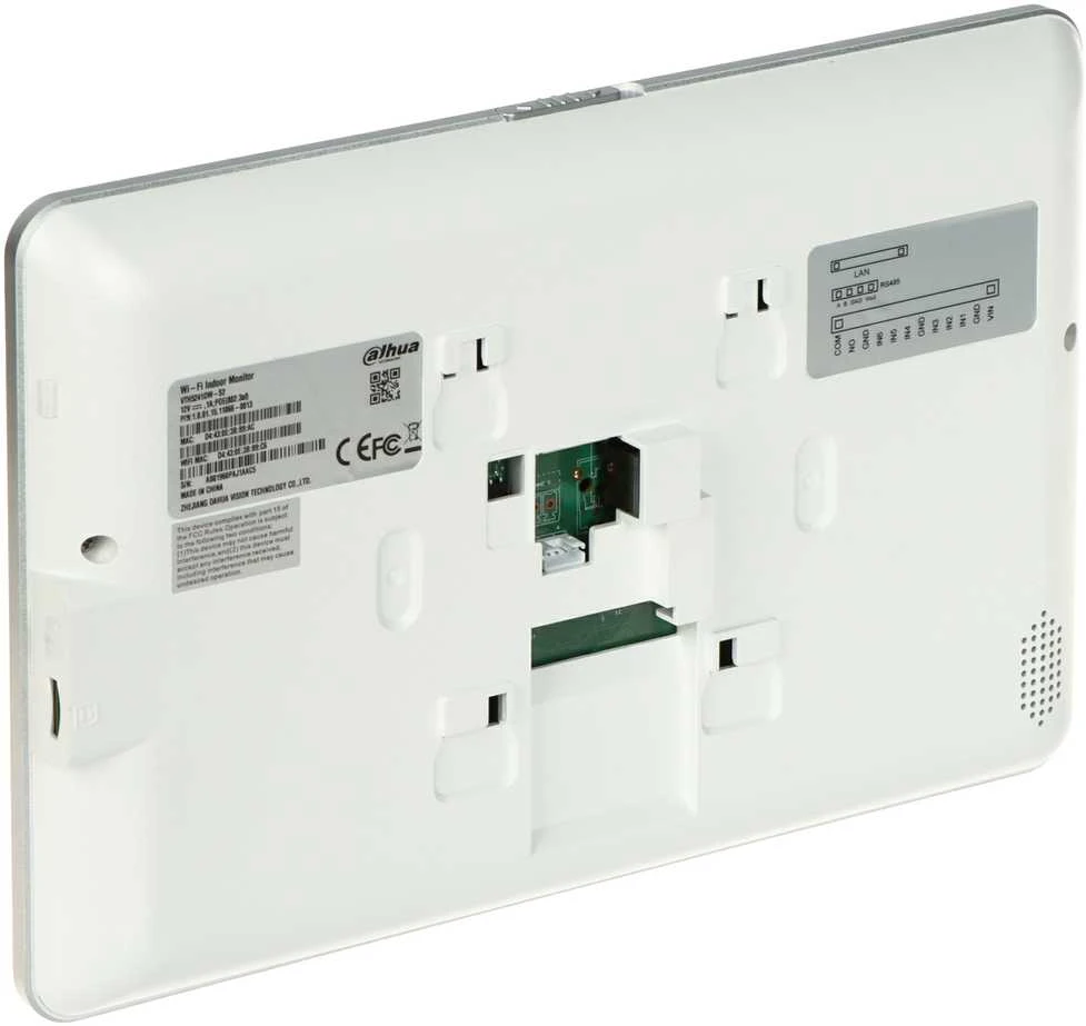 Dahua Technology Co 10 colių IP domofono monitorius su WIFI,10 col. su kam.1024x600,Micro SD kort. prievadas, PoE