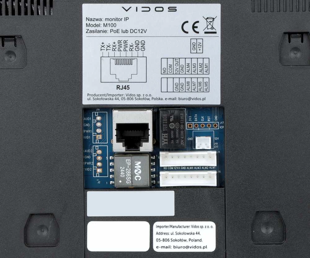 VDS Monitoriaus vaizdo domofonas VIDOS IPX M100-X