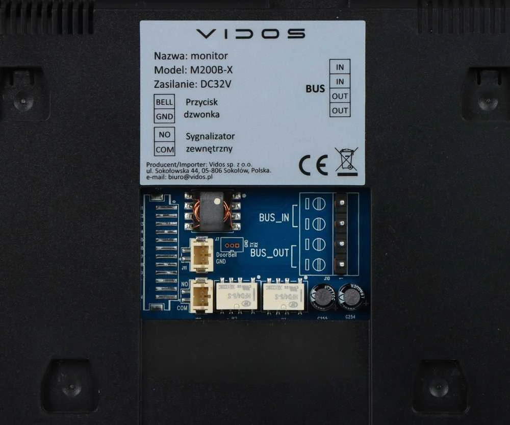 VDS Video doorphone monitorius VIDOS 2IP M200B-X