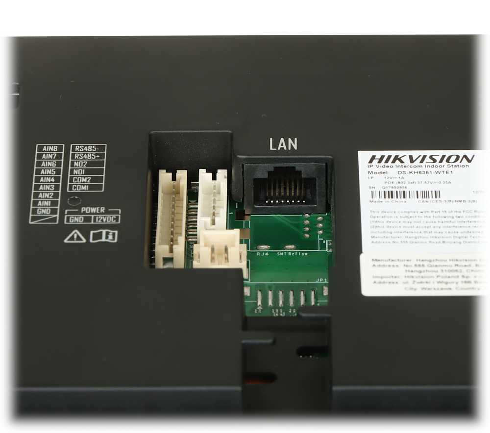 PATALPŲ VIDAUS SKYDELIS Wi-Fi / IP DS-KH6351-WTE1 Hikvision