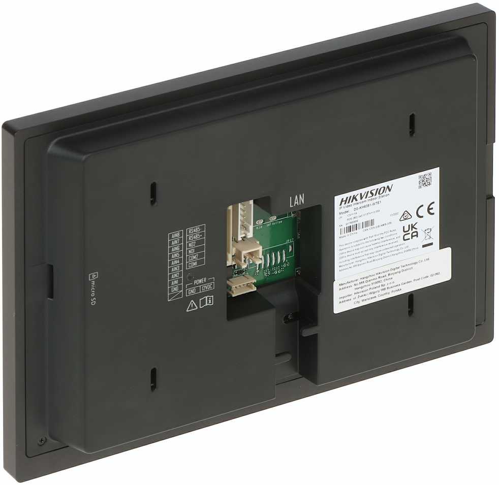 PATALPŲ VIDAUS SKYDELIS Wi-Fi / IP DS-KH6351-WTE1 Hikvision