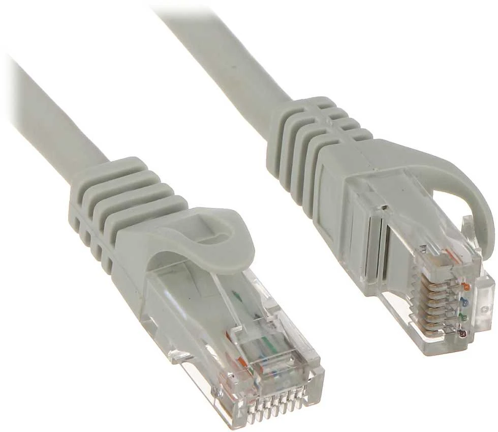 LANBERG PCU6-10CC-0025-S Patchcord RJ45 kat. 6 UTP 0.25m pilkas