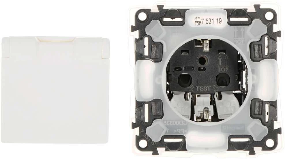 PAVIENIS LIZDAS LE-753119 Valena Life 230 V 16 A (Schuko) IP44 LEGRAND