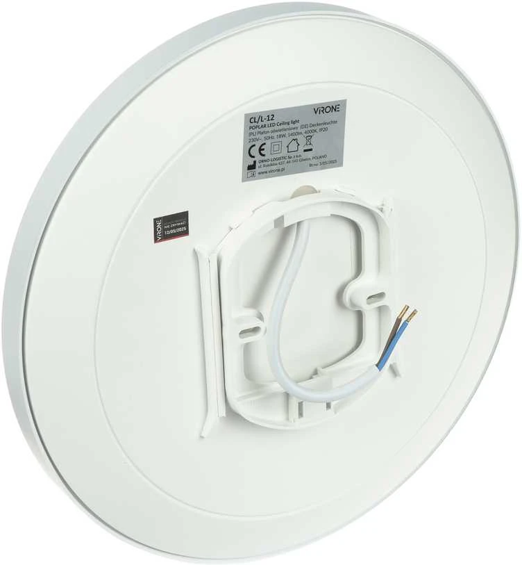 Plafon POPLAR LED lubinis šviestuvas 18 W, 1400 lm, 4000 K