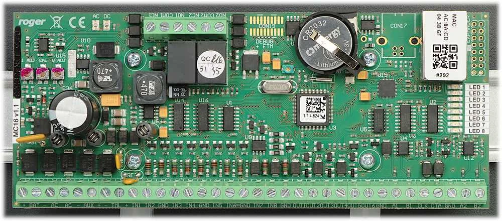 Roger MC16-PAC-ST-1-KIT elektroninė valdymo plokštė