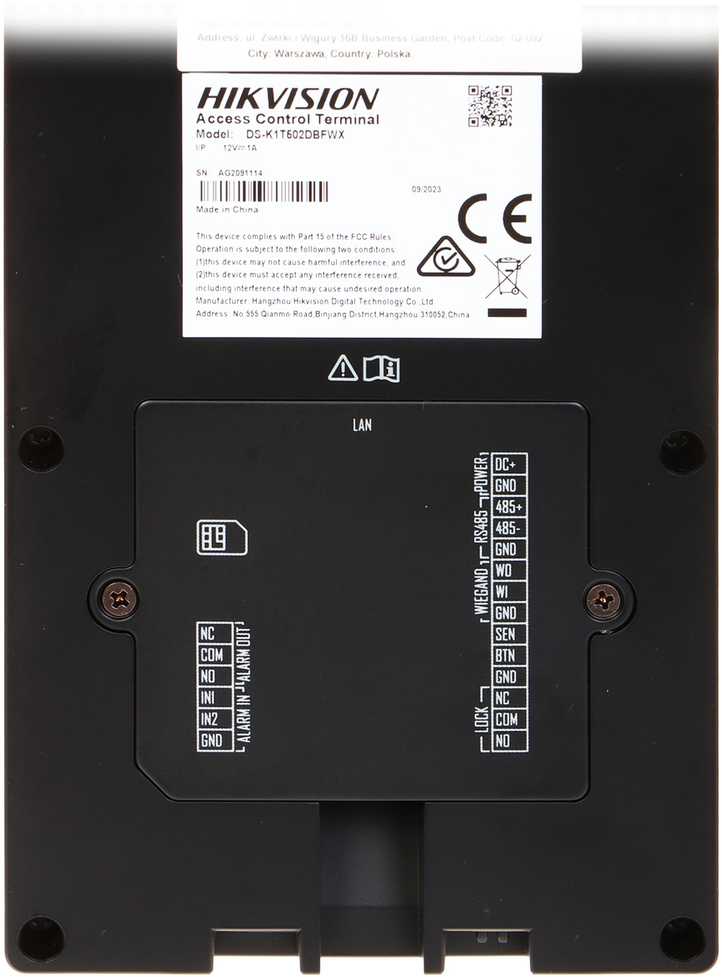 Kortelių skaitytuvas Hikvision DS-K1T502DBFWX