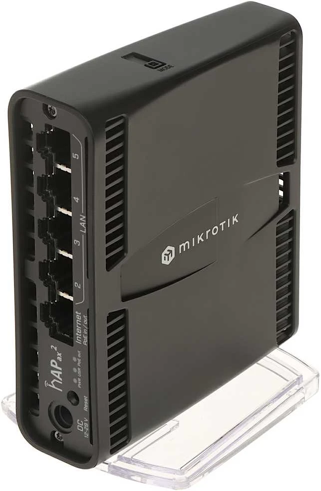 „MikroTik C52iG-5HaxD2HaxD-TC“ – „hAP ax2“ | „MicroTick“ | „hAP ax2“ | C52iG-5HaxD2HaxD-TC | 802.11ax | 1200 Mbit/s (5 GHz) / 574 Mbit/s (2,4 GHz) Mbit/s | Ethernet LAN (RJ-45) jungtis 5 | Nėra mobiliojo plačiajuosčio ryšio | 0
