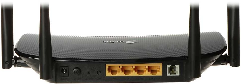 TP-LINK Archer VR300 AC1200 - Wi-Fi 5 (802.11ac) - Dviejų juostų (2,4 GHz / 5 GHz) - Ethernet LAN - VDSL2 - Juodas - Stalinis maršrutizatorius