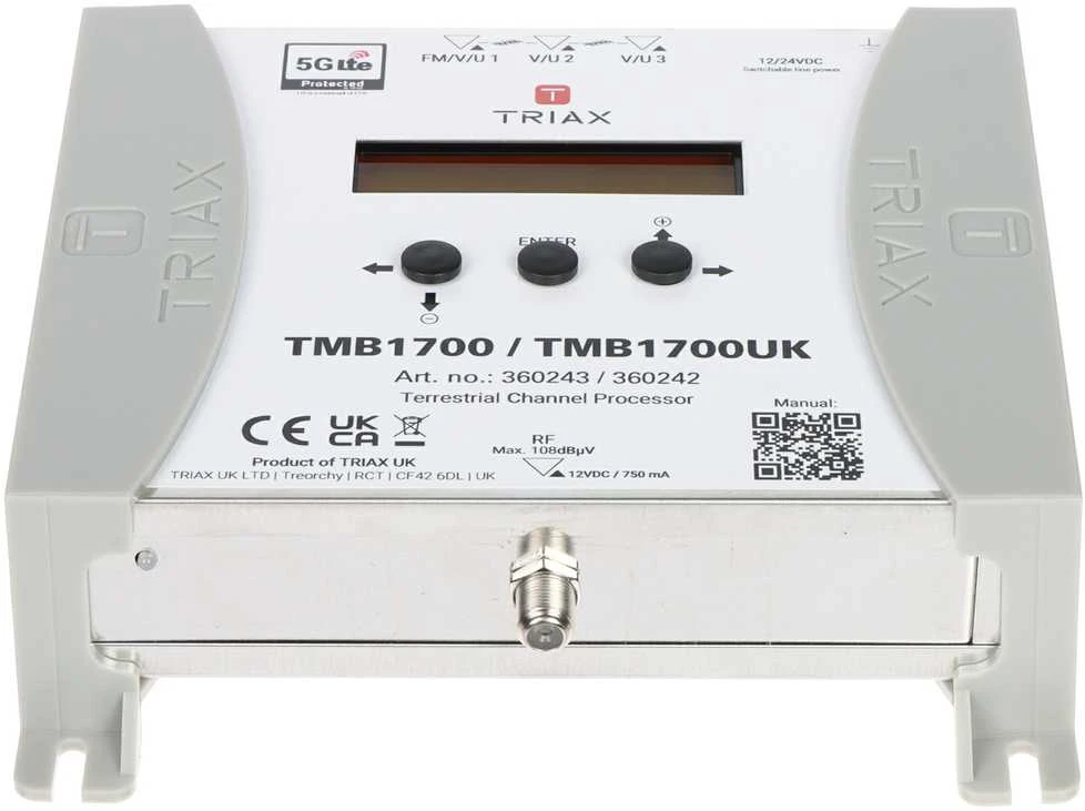PROGRAMUOJAMAS Kelių juostų STIPRINTUVAS TMB-1700/TRIAX TRIAX