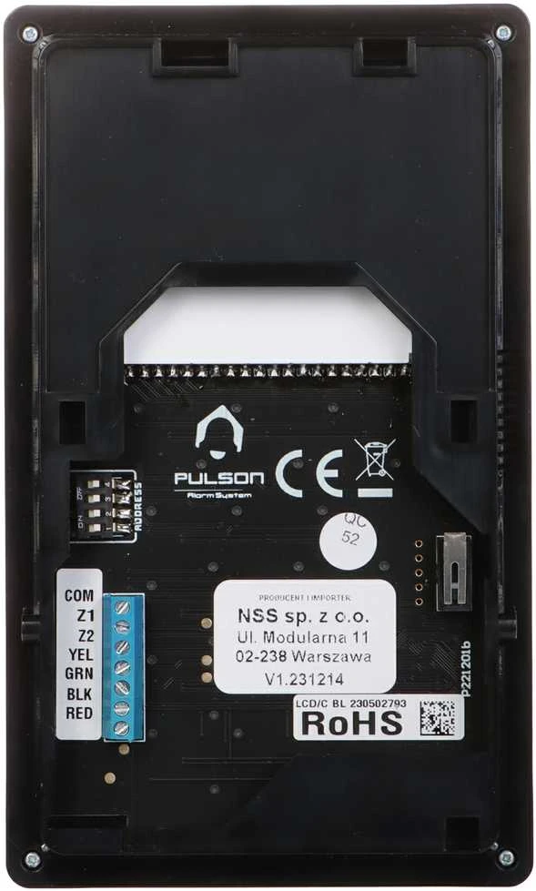 Pulson Alarm KLAVIATŪRA SIGNALIZACIJOS CENTRALEI PULSON-LCD/C-BL