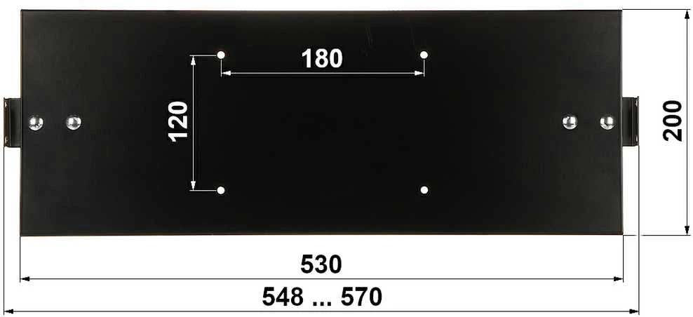 TST RACK SPINTOS ŠONINIO MONTAVIMO PANELIS ZMB-1-800