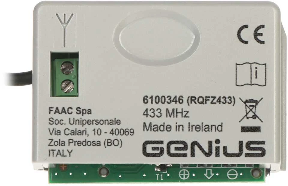 RADIJO MODULIS VARTAMS GENIUS-XF433 FAAC