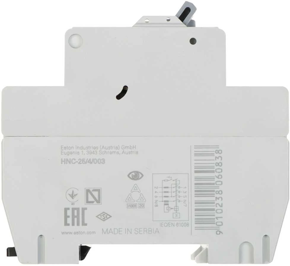 RCD JUNGILKLIS HNC-25/4/003 TRIFAZIS, AC TIPAS 30 mA 25 A EATON