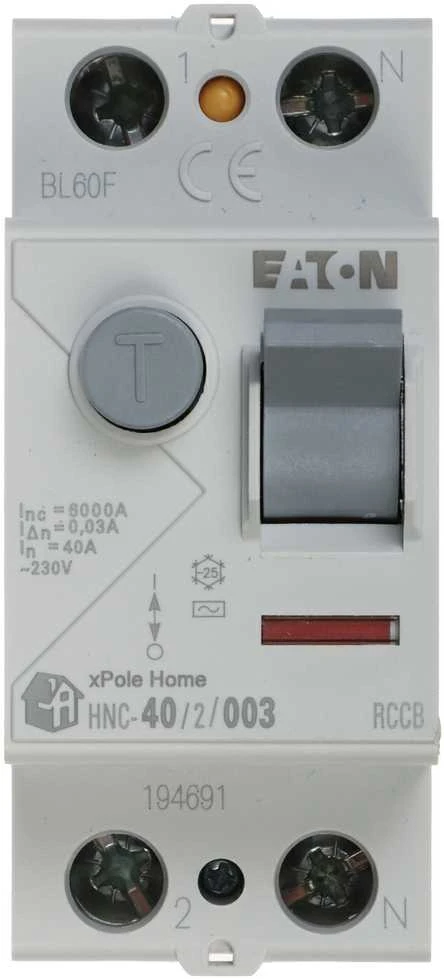 RCD JUNGILKLIS HNC-40/2/003 AC TIPAS 30 mA 40 A EATON