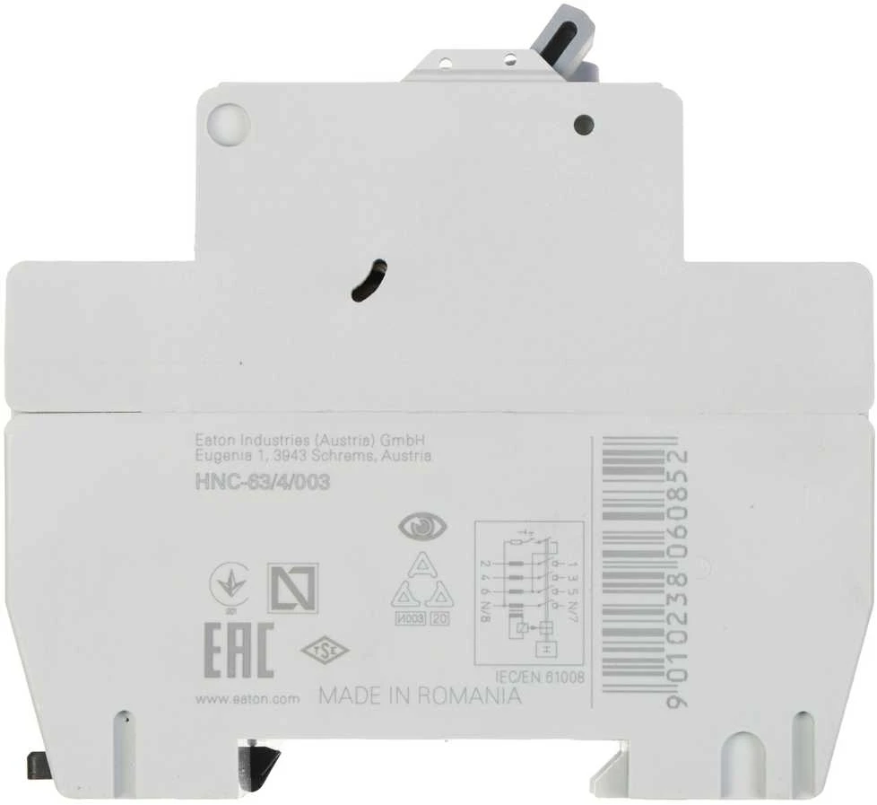 RCD JUNGILKLIS HNC-63/4/003 TRIFAZIS, AC TIPAS 30 mA 63 A EATON
