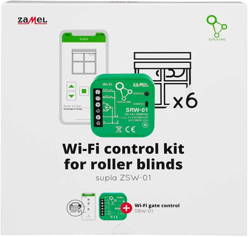 Zamel Supla ZSW-01 WiFi žaliuzių valdymo rinkinys