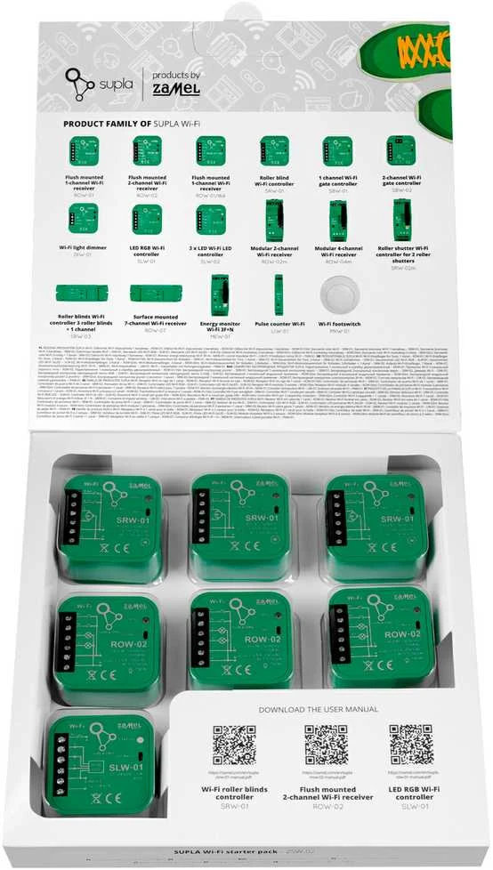 Zamel Supla ZSW-02 WiFi pradedančiojo valdymo rinkinys