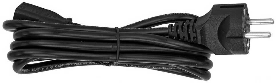 Juodas maitinimo laidas su euriniu kištuku