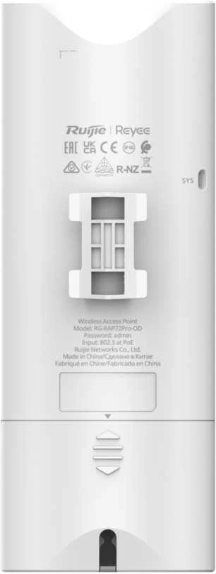 Maršrutizatorius Ruijie PRIEIGOS TAŠKAS RG-RAP72PRO-OD Wi-Fi 7 2.4 GHz, 5 GHz, 688 Mbps + 4323 Mbps REYEE