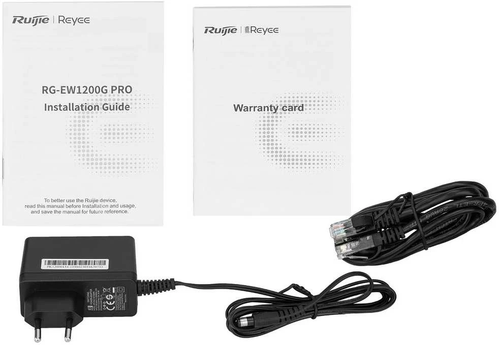 Ruijie Maršrutizatorius RG-EW1200GPRO Wi-Fi 5, 2,4 GHz, 5 GHz 400 Mbps + 867 Mbps REYEE